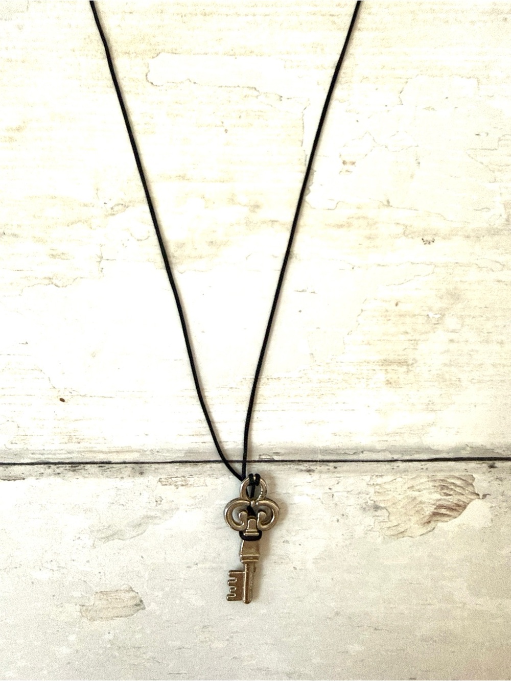Silver Key Necklace Womens Teen Girls Jewelry Adjustable Length